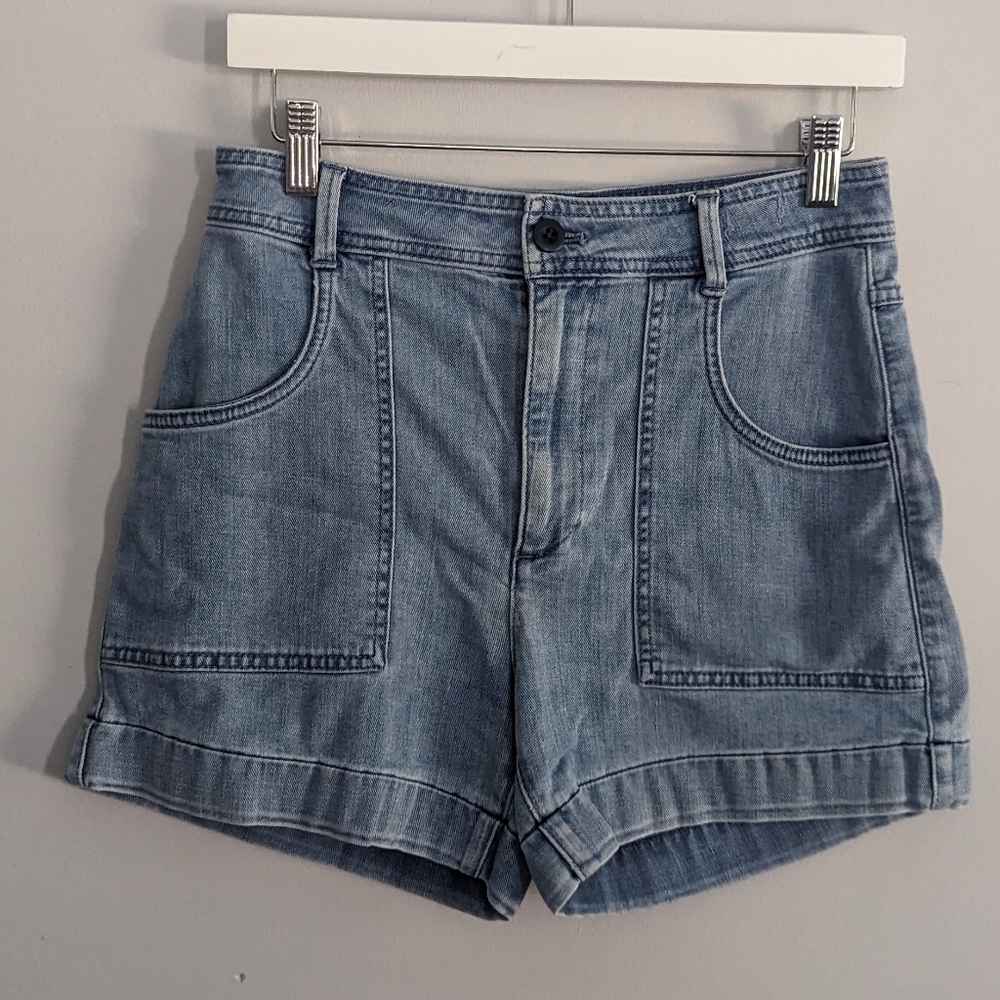 Women's Madewell High Rise Cuffed Denim Shorts 26 - Picture 2 of 8